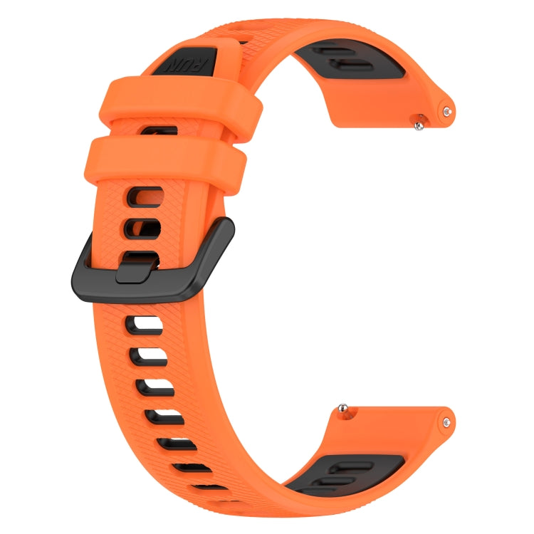 For Honor Watch Dream 22mm Sports Two-Color Silicone Watch Band(Orange+Black) - Watch Bands by buy2fix | Online Shopping UK | buy2fix