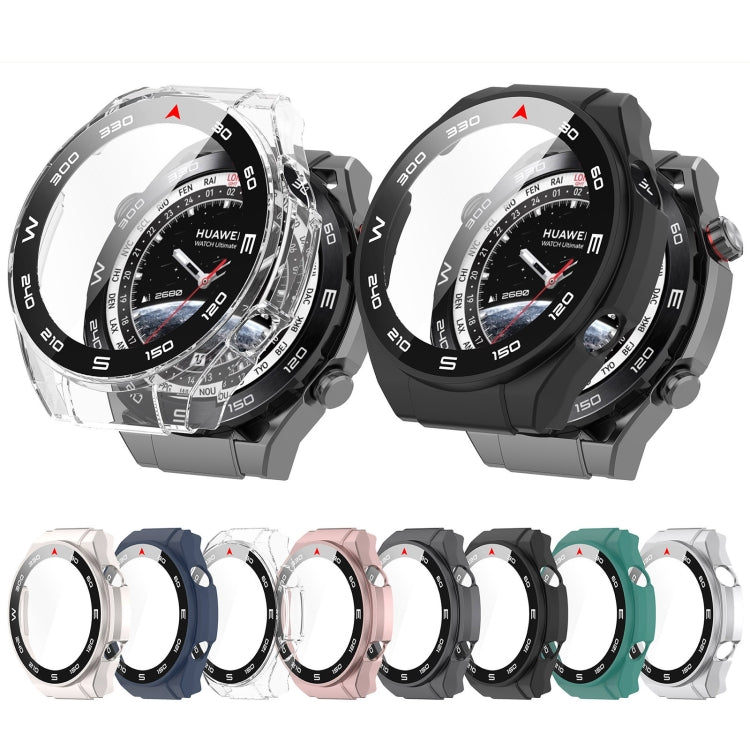 For Huawei Watch Ultimate PC+ Toughened Film Integrated Watch Protective Case(Transparent) - Watch Cases by buy2fix | Online Shopping UK | buy2fix