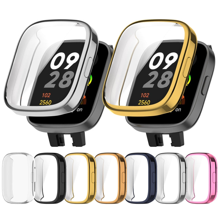 For Redmi Watch 3 TPU Fully Enclosed Watch Protective Case(Gold) - Watch Cases by buy2fix | Online Shopping UK | buy2fix