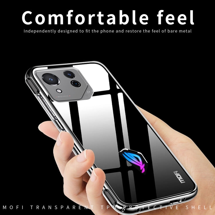 For ASUS ROG Phone 8 MOFI Ming Series Ultra-thin TPU Phone Case(Transparent) - ASUS Cases by MOFI | Online Shopping UK | buy2fix