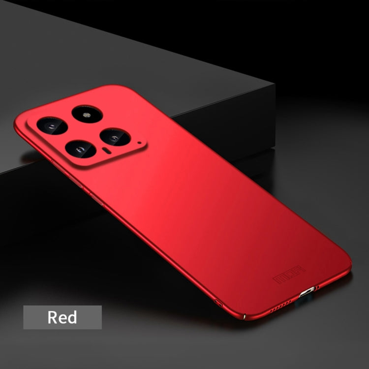 For?Xiaomi 14 MOFI Micro-Frosted PC Ultra-thin Hard Phone Case(Red) - 14 Cases by MOFI | Online Shopping UK | buy2fix