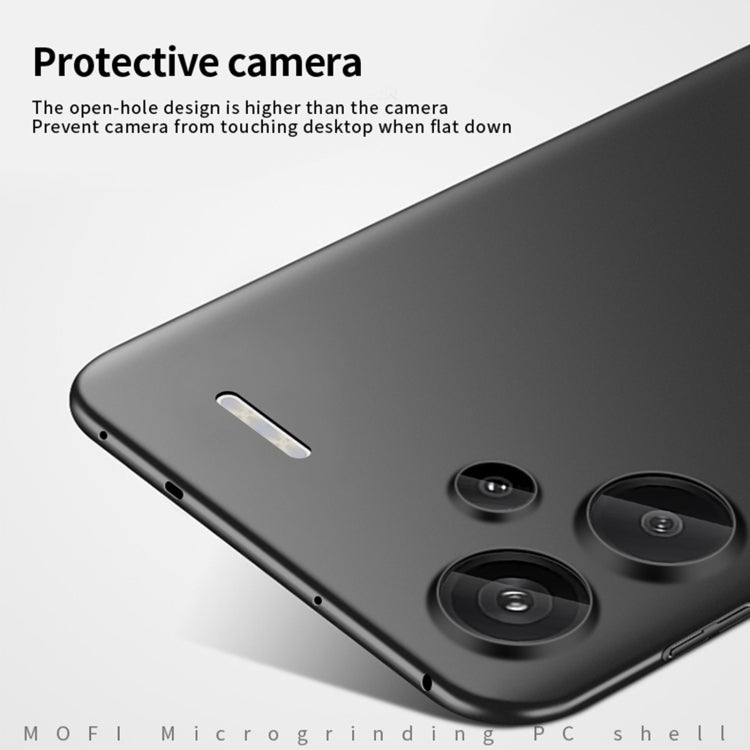 For Xiaomi Redmi Note 13 Pro+ MOFI Micro-Frosted PC Ultra-thin Hard Phone Case(Black) - Xiaomi Cases by MOFI | Online Shopping UK | buy2fix