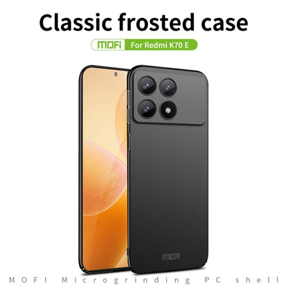 For Xiaomi Redmi K70E / Poco X6 Pro MOFI Micro-Frosted PC Ultra-thin Hard Phone Case(Red) - K70E Cases by MOFI | Online Shopping UK | buy2fix