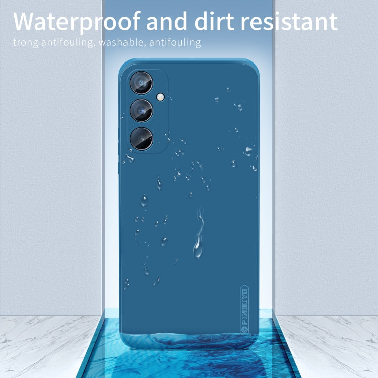 For Samsung Galaxy A55 PINWUYO Sense Series Liquid Silicone TPU Phone Case(Blue) - Galaxy Phone Cases by PINWUYO | Online Shopping UK | buy2fix