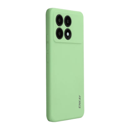 For Xiaomi Poco F6 Pro / Redmi K70 ENKAY Hat-Prince Liquid Silicone Shockproof Soft Phone Case(Light Green) - Xiaomi Cases by ENKAY | Online Shopping UK | buy2fix