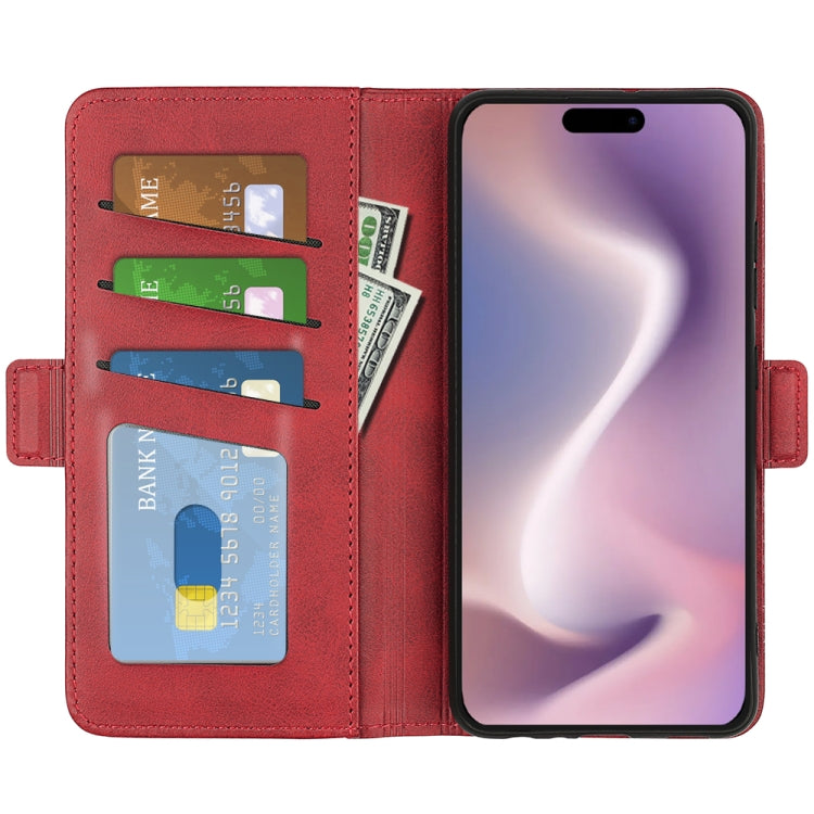 For iPhone 16 Pro Max Dual-side Magnetic Buckle Horizontal Flip Leather Phone Case(Red) - iPhone 16 Pro Max Cases by buy2fix | Online Shopping UK | buy2fix