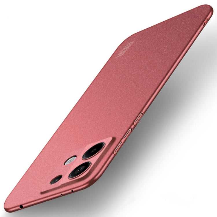 For Xiaomi Redmi Note 13 Pro 5G MOFI Fandun Series Frosted PC Ultra-thin All-inclusive Phone Case(Red) - Xiaomi Cases by MOFI | Online Shopping UK | buy2fix