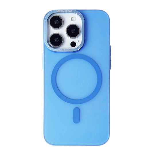 For iPhone 13 Pro Max Frosted PC MagSafe TPU Phone Case(Blue) - iPhone 13 Pro Max Cases by buy2fix | Online Shopping UK | buy2fix