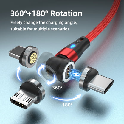 ENKAY 3A USB to Type-C / 8 Pin Magnetic 540 Degrees Rotating Fast Charging Cable, Length:1m(Red) - Charging Cable & Head by ENKAY | Online Shopping UK | buy2fix