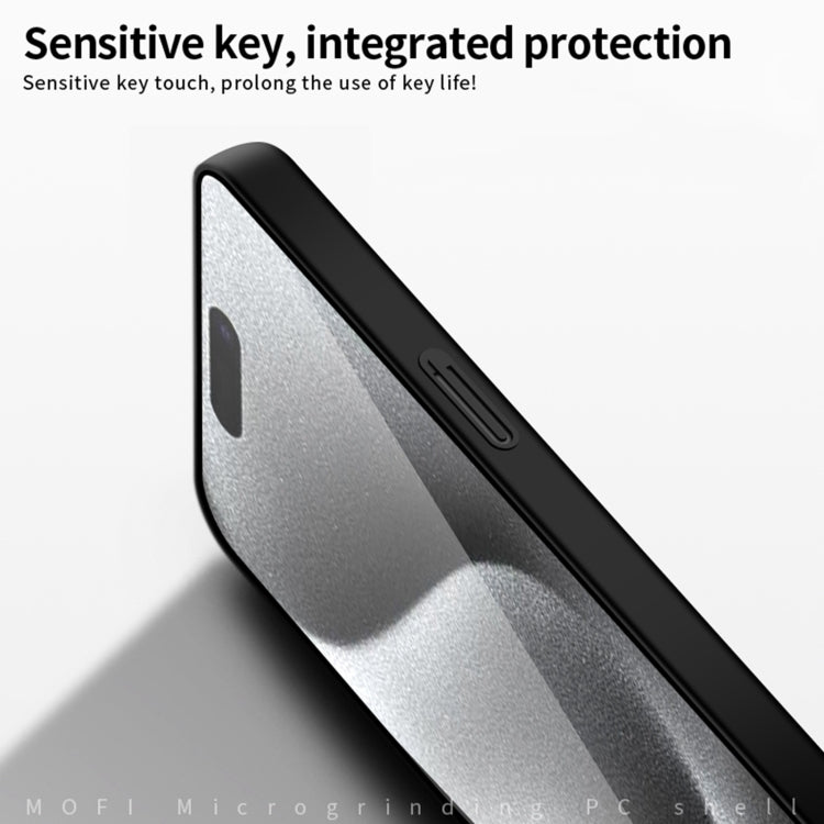 For iPhone 16 Pro MOFI Frosted PC Ultra-thin Hard Phone Case(Black) - iPhone 16 Pro Cases by MOFI | Online Shopping UK | buy2fix