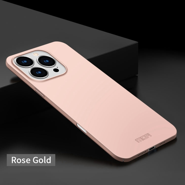 For iPhone 16 Pro Max MOFI Frosted PC Ultra-thin Hard Phone Case(Rose Gold) - iPhone 16 Pro Cases by MOFI | Online Shopping UK | buy2fix