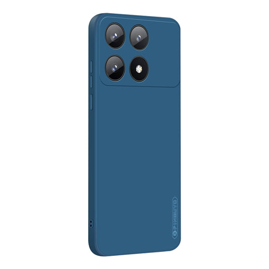 For Xiaomi Redmi K70E PINWUYO Sense Series Liquid Silicone TPU Phone Case(Blue) - K70E Cases by PINWUYO | Online Shopping UK | buy2fix