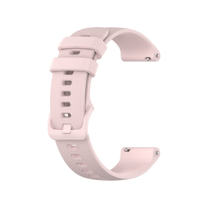 For Samsung Galaxy Watch 5  40mm 20mm Checkered Silicone Watch Band(Pink) - Watch Bands by buy2fix | Online Shopping UK | buy2fix