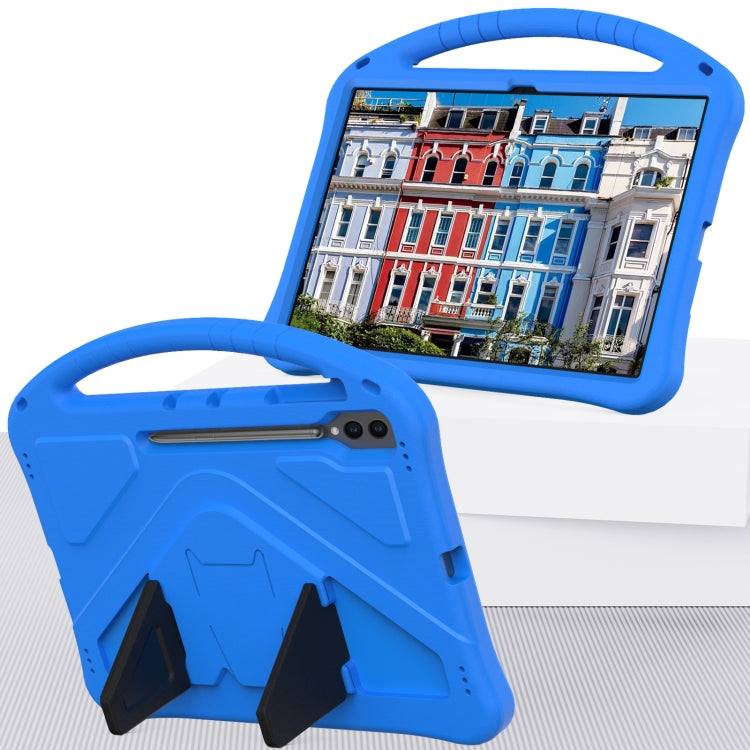 For Samsung Galaxy Tab S9 Ultra EVA Shockproof Tablet Case with Holder(Blue) - Galaxy Tab S9 Ultra Cases by buy2fix | Online Shopping UK | buy2fix