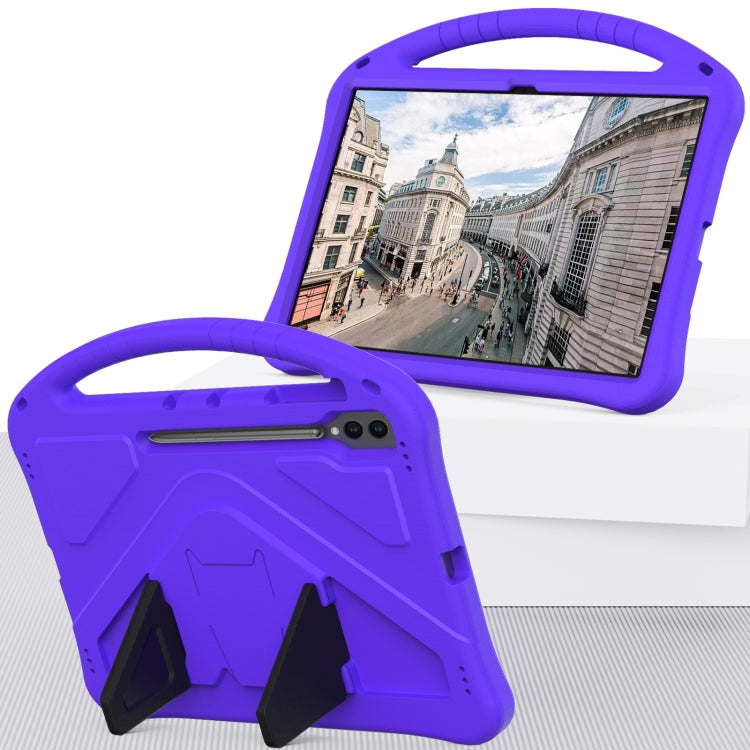 For Samsung Galaxy Tab S9 Ultra EVA Shockproof Tablet Case with Holder(Purple) - Galaxy Tab S9 Ultra Cases by buy2fix | Online Shopping UK | buy2fix