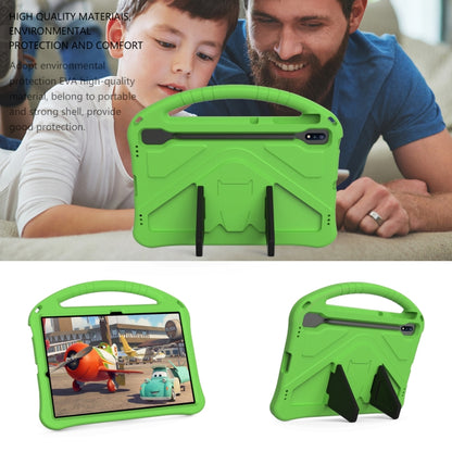 For Samsung Galaxy Tab S10+ 12.4 EVA Shockproof Tablet Case with Holder(Green) - Tab S10+ Cases by buy2fix | Online Shopping UK | buy2fix