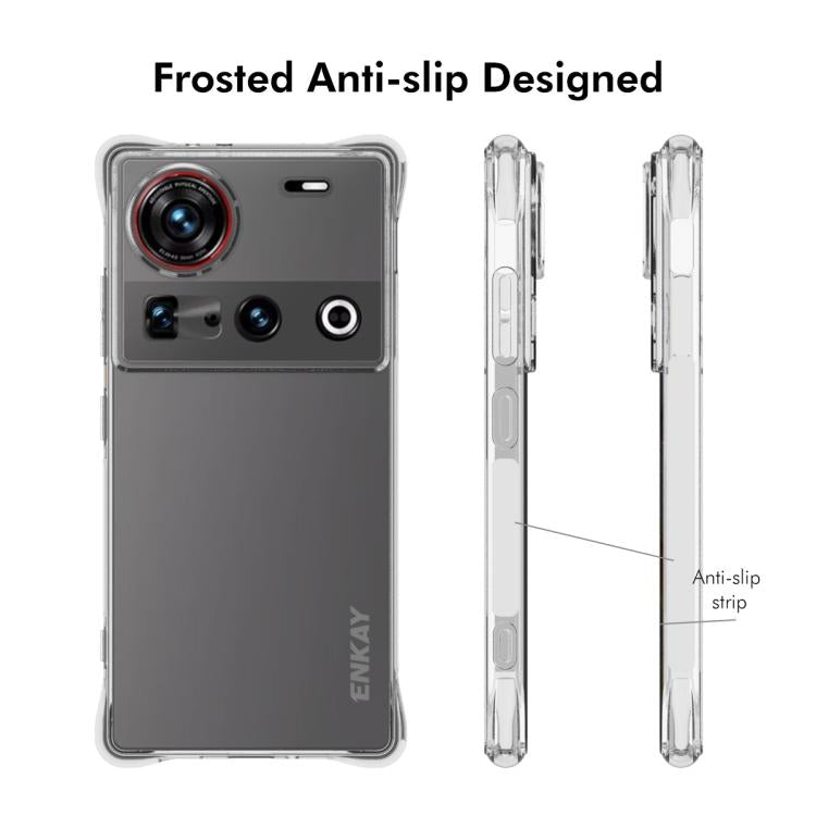 For ZTE Nubia Z70 Ultra 5G ENKAY Clear TPU Shockproof Anti-slip Phone Case - ZTE Cases by ENKAY | Online Shopping UK | buy2fix