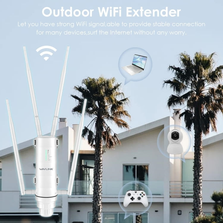 WAVLINK WN572HP3 AC1200 Dual Band Weatherproof Wireless Router Outdoor WiFi Extender, Plug:US Plug - Wireless Routers by WAVLINK | Online Shopping UK | buy2fix