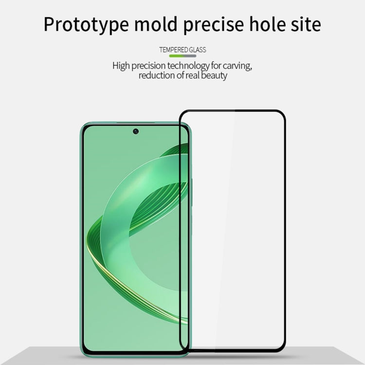 For Huawei nova 12 SE PINWUYO 9H 2.5D Full Screen Tempered Glass Film(Black) - Huawei Tempered Glass by PINWUYO | Online Shopping UK | buy2fix