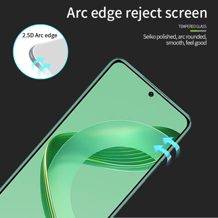 For Huawei nova 12 SE PINWUYO 9H 2.5D Full Screen Tempered Glass Film(Black) - Huawei Tempered Glass by PINWUYO | Online Shopping UK | buy2fix