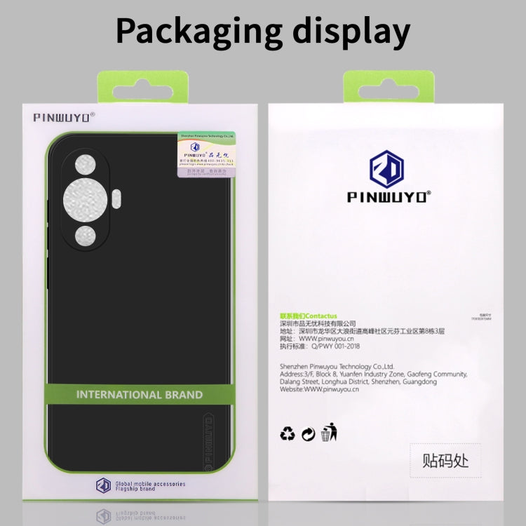 For Huawei P60 Art PINWUYO Sense Series Liquid Silicone TPU Phone Case(Black) - Huawei Cases by PINWUYO | Online Shopping UK | buy2fix