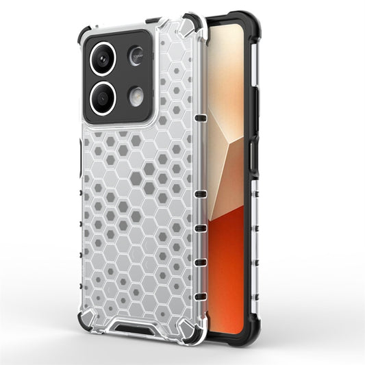 For Redmi Note 13 Shockproof Honeycomb Phone Case(White) - Note 13 Cases by buy2fix | Online Shopping UK | buy2fix