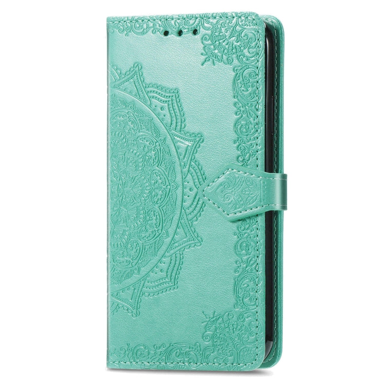 For Xiaomi Redmi K70 Pro Mandala Flower Embossed Leather Phone Case(Green) - K70 Pro Cases by buy2fix | Online Shopping UK | buy2fix