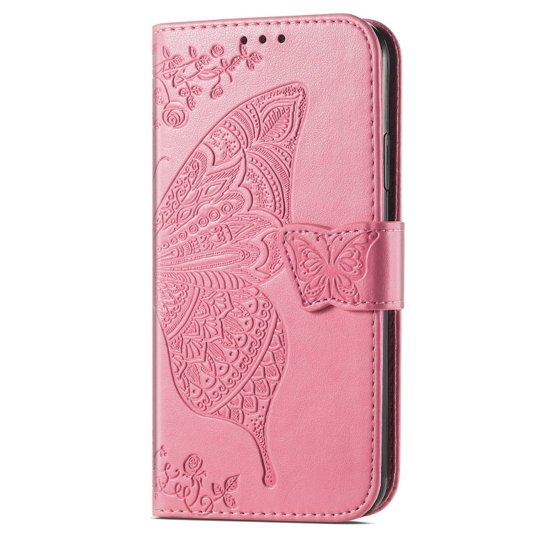 For Xiaomi Redmi K70 Butterfly Love Flower Embossed Leather Phone Case(Pink) - K70 Cases by buy2fix | Online Shopping UK | buy2fix