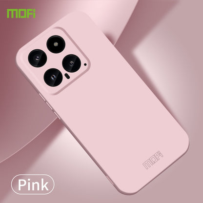 For Xiaomi 14 MOFI Qin Series Skin Feel All-inclusive PC Phone Case(Pink) - 14 Cases by MOFI | Online Shopping UK | buy2fix