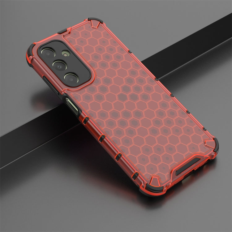 For Samsung Galaxy A25 5G Shockproof Honeycomb Phone Case(Red) - Galaxy Phone Cases by buy2fix | Online Shopping UK | buy2fix