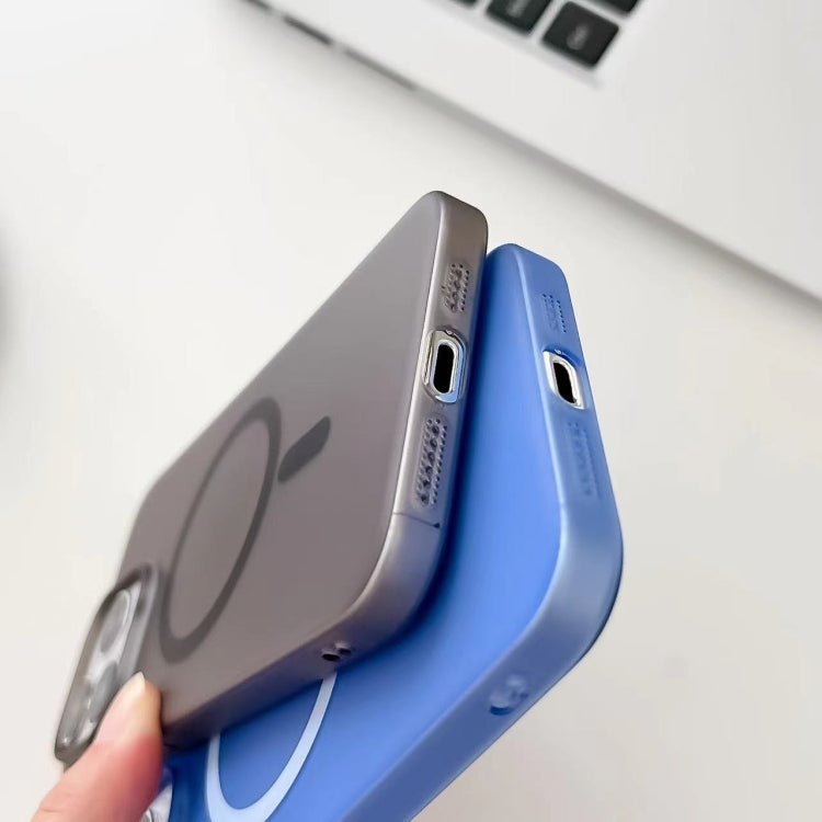 For iPhone 12 Pro Ice Fog MagSafe PC Phone Case(Blue) - iPhone 12 / 12 Pro Cases by buy2fix | Online Shopping UK | buy2fix