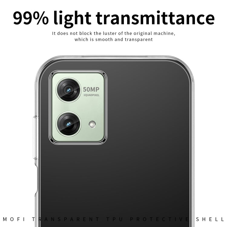 For Motorola Moto G84 MOFI Ming Series Ultra-thin TPU Phone Case(Transparent) - Motorola Cases by MOFI | Online Shopping UK | buy2fix