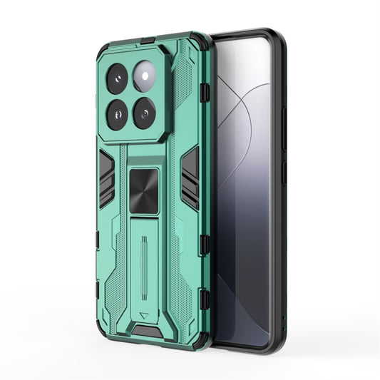 For Xiaomi 14 Pro Supersonic Armor PC Hybrid TPU Phone Case(Green) - 14 Pro Cases by buy2fix | Online Shopping UK | buy2fix