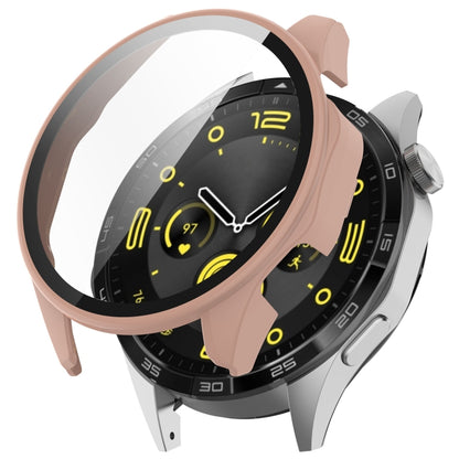 For Huawei Watch GT4 46mm PC+Tempered Glass Integrated Smart Watch Case(Pink) - Watch Cases by buy2fix | Online Shopping UK | buy2fix
