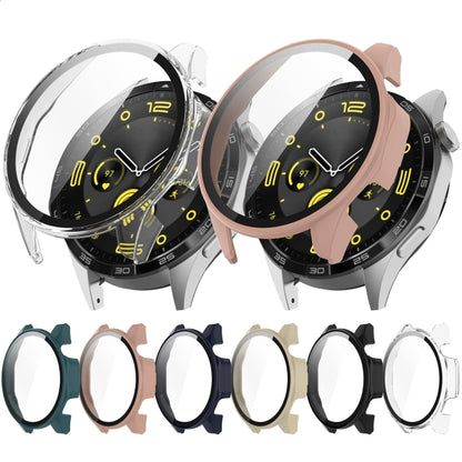 For Huawei Watch GT4 46mm PC+Tempered Glass Integrated Smart Watch Case(Pink) - Watch Cases by buy2fix | Online Shopping UK | buy2fix