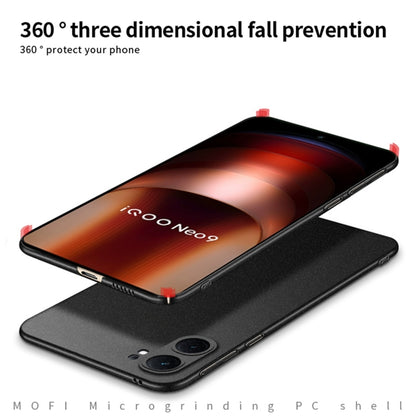 For vivo iQOO Neo9 / Neo9 Pro MOFI Fandun Series Frosted PC Ultra-thin All-inclusive Phone Case(Black) - vivo Cases by MOFI | Online Shopping UK | buy2fix