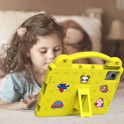 For Lenovo Tab M11 / Xiaoxin Pad 2024 Handle Kickstand Children EVA Shockproof Tablet Case(Yellow) - Lenovo by buy2fix | Online Shopping UK | buy2fix