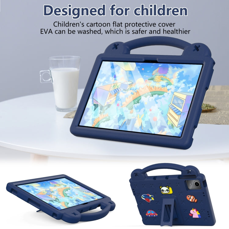 For DOOGEE T30 Pro 11 2023 Handle Kickstand Children EVA Shockproof Tablet Case(Navy Blue) - Others by buy2fix | Online Shopping UK | buy2fix