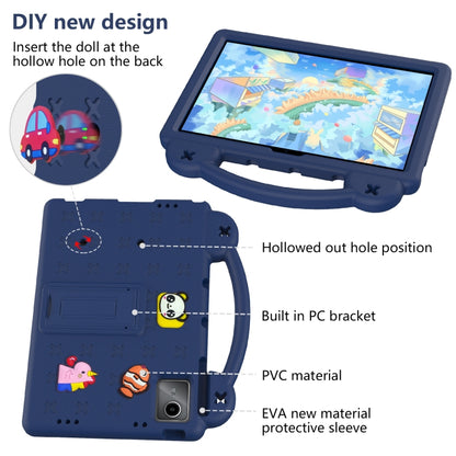 For Huawei MatePad SE 11 2024 Handle Kickstand Children EVA Shockproof Tablet Case(Navy Blue) - Huawei by buy2fix | Online Shopping UK | buy2fix