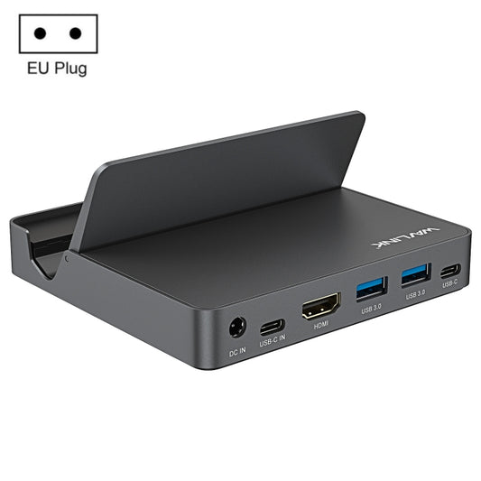 WAVLINK WL-UHP3D01 Portable Type-C Cell Phone Docking Station Multi-Port USB HUB Adapter(EU Plug) - USB 3.0 HUB by WAVLINK | Online Shopping UK | buy2fix