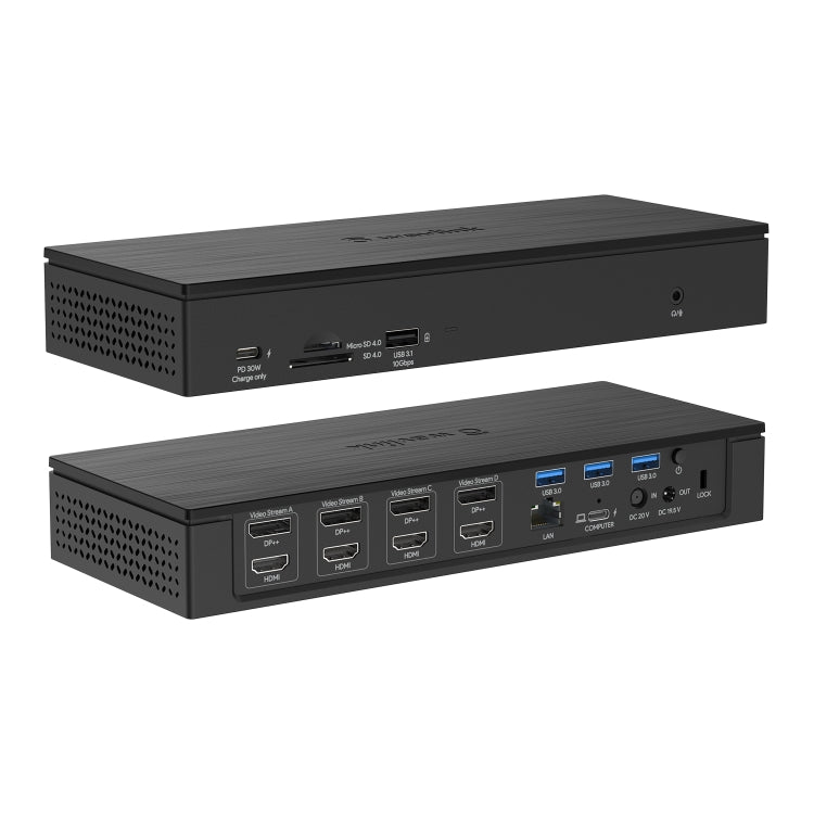 WAVLINK UG69PD10 1 to 4 Screens 4K/5K AV Transfer USB-C to HD Type-C Docking Station Hub, Plug:AU Plug - USB HUB by WAVLINK | Online Shopping UK | buy2fix