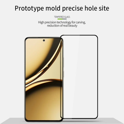 For Realme Narzo 70 Pro MOFI 9H 2.5D Full Screen Tempered Glass Film(Black) - Realme Tempered Glass by MOFI | Online Shopping UK | buy2fix