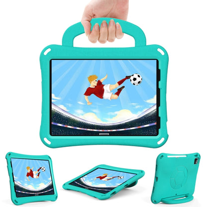 For iPad Air 11 2025 / 2024 Handle Football Shaped EVA Shockproof Tablet Case(Mint  Green) - iPad Air 11 2025 / 2024 Cases by buy2fix | Online Shopping UK | buy2fix