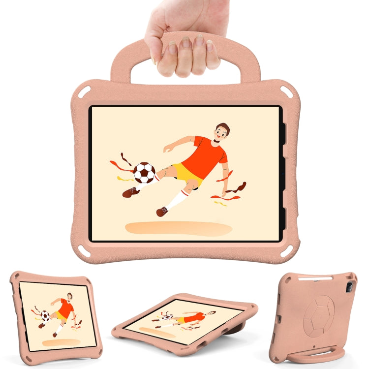 For iPad Pro 11 2024 Handle Football Shaped EVA Shockproof Tablet Case(Light Pink) - iPad Pro 11 2024 Cases by buy2fix | Online Shopping UK | buy2fix