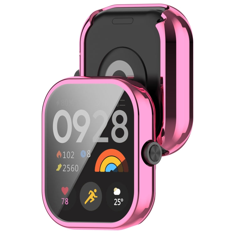 For Redmi Watch 4 Full Package TPU Electroplated Watch Protective Case(Pink) - Watch Cases by buy2fix | Online Shopping UK | buy2fix