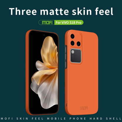 For vivo S18 Pro MOFI Qin Series Skin Feel All-inclusive PC Phone Case(Black) - S18 Pro Cases by MOFI | Online Shopping UK | buy2fix