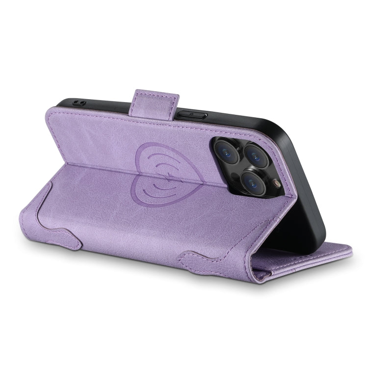 For iPhone 13 Pro SUTENI J07 Multifunctional Horizontal Flip Magsafe Leather Phone Case(Purple) - iPhone 13 Pro Cases by Suteni | Online Shopping UK | buy2fix