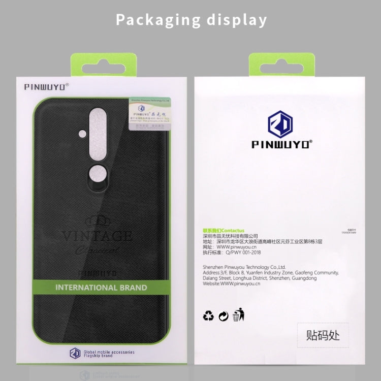 PINWUYO Shockproof Waterproof Full Coverage PC + TPU + Skin Protective Case for Nokia X71(Brown) - Nokia Cases by PINWUYO | Online Shopping UK | buy2fix