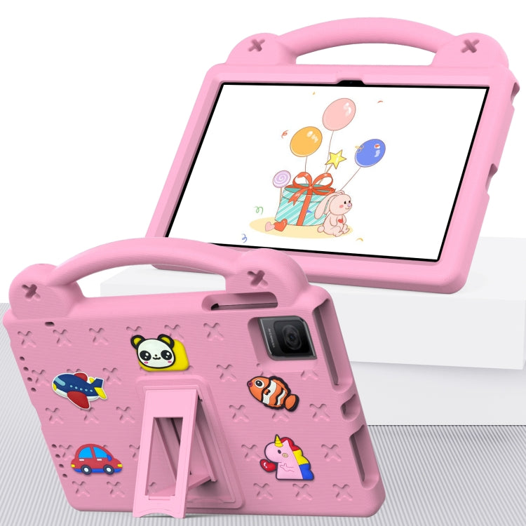 For Blackview Oscal Pad 15 2023 10.36/Tab 11 Handle Kickstand Children EVA Shockproof Tablet Case(Pink) - Others by buy2fix | Online Shopping UK | buy2fix