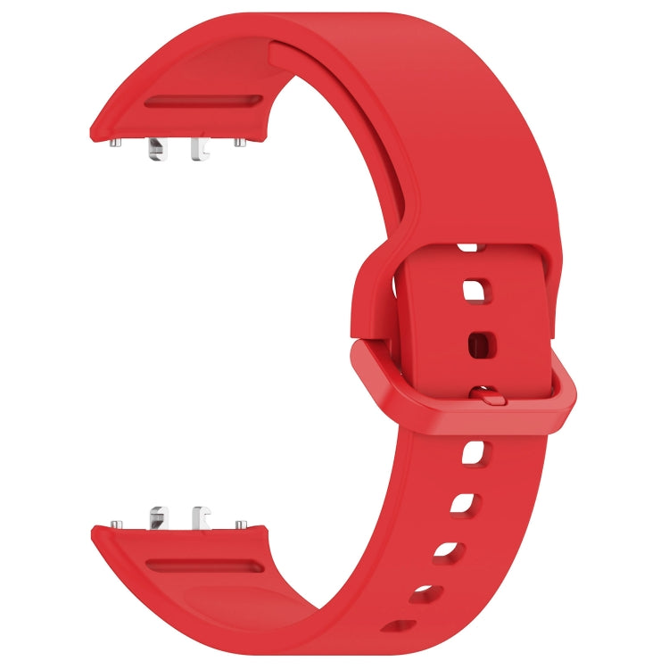 For Samsung Galaxy Fit 3 Solid Color Colorful Buckle Silicone Watch Band(Red) - Watch Bands by buy2fix | Online Shopping UK | buy2fix